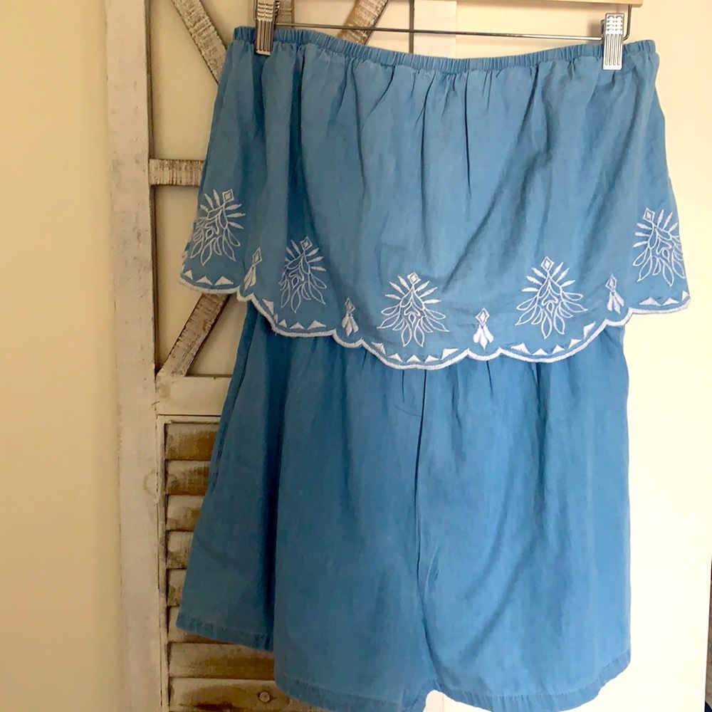 Strapless Romper